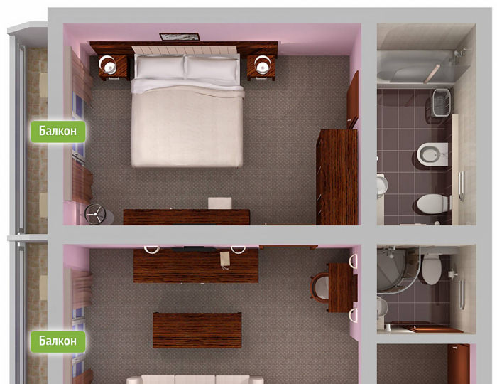 Люкс ПК (вид на Бештау) - Санаторий «Плаза» Железноводск